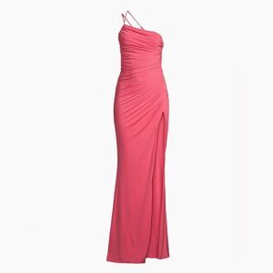 KATIE MAY Winnipeg One-Shoulder Ruched Gown
